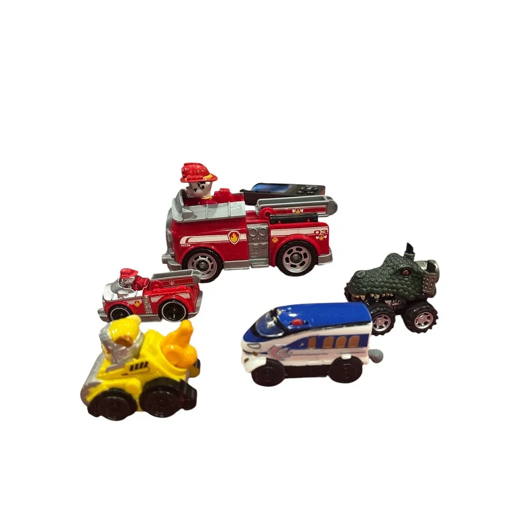 Paw Patrol Die Cast Vehicles Lot Marshall Chase Rocky‎ Rubble Tracker
